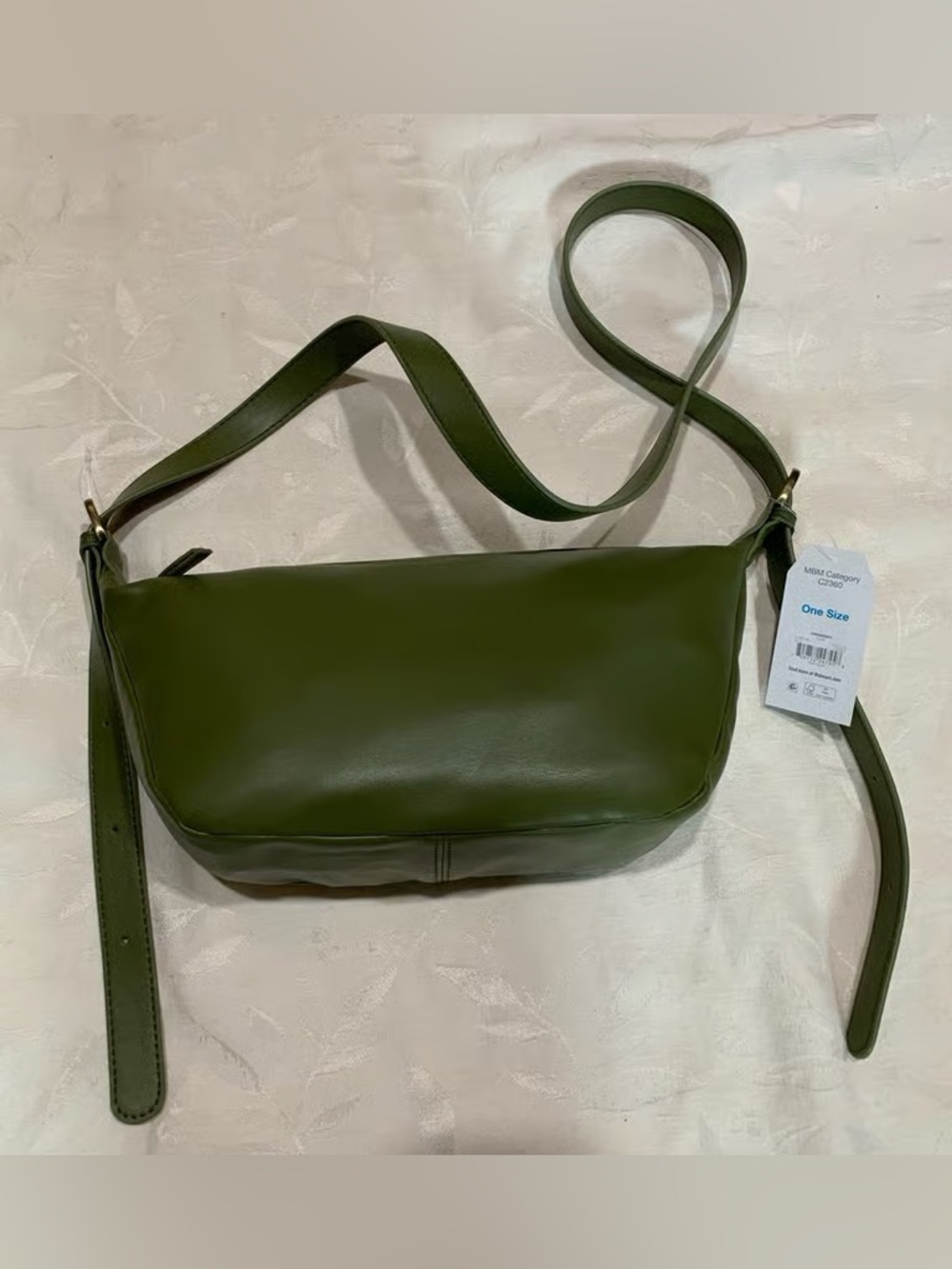 Time and Tru Olive Green Crossbody Bag